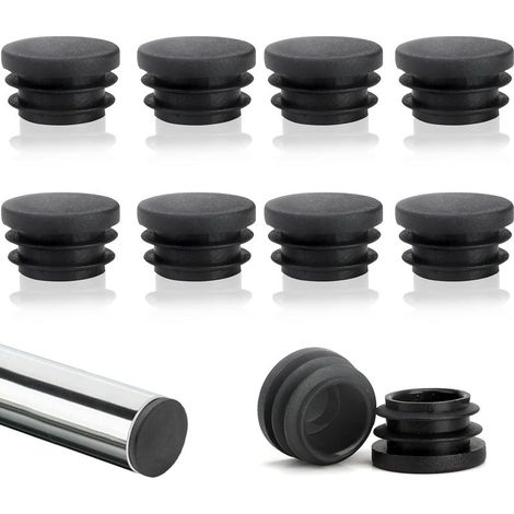 Linghhang – Lot de 10 capuchons de lattes rondes 22 mm – Plastique PE résistant – Protection meubles et sols – Réduction bruit déplacement (1/5)
