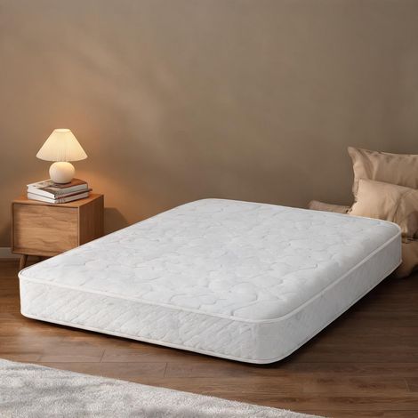 Matelas coloris blanc en tech cloth 200 x 160 x 23 cm (1/5)