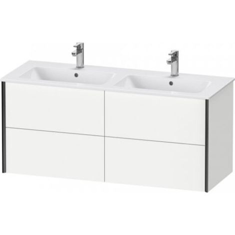 Sous-vasque pour lavabo XVIU 560x1280x480mm, professionnel, noir mat, blanc mat (1/3)