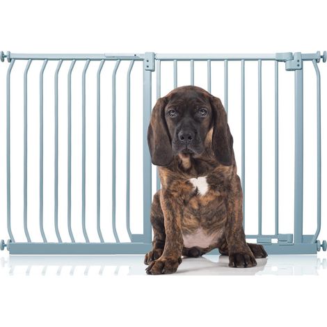 Bettacare Elite Pressure Dog Gate, 134cm - 143cm, Matt Grey, Pressure Fit Pet Gate for Dog and Puppy