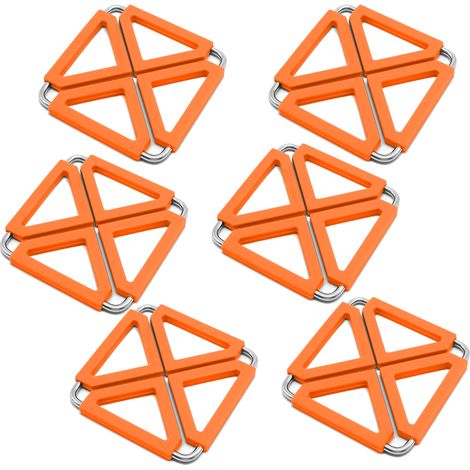 Support Pour Casserole - En Silicone Et Acier Inoxydable - Antidérapant Et Isolant Thermique - Pliable - Pour Cuisine Maison - 1 Pièce (1/5)