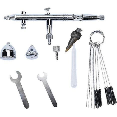 Le kit aérographe XD-182D comprend un godet de peinture détachable de 2 cc/5 cc, un kit de nettoyage portable et convient à la peinture artistique, au modélisme et à la réparation de la peinture autom (1/5)