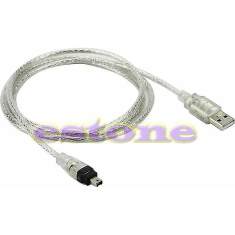 5ft New Usb To Firewire Ieee 1394 4 Pin Ilink Adapter Cable (1/3)