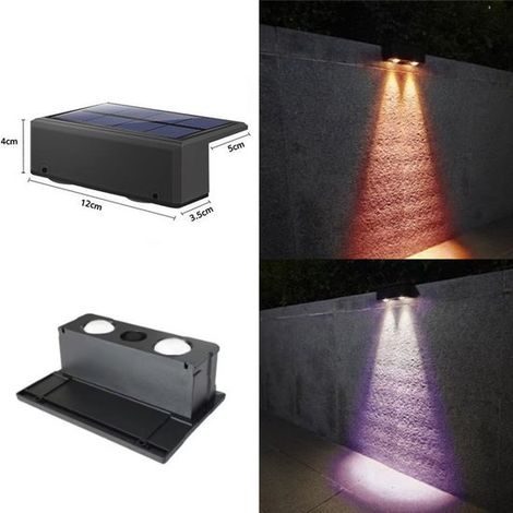 Iluminación exterior con energía solar para el patio，iluminación ambiental impermeable para el jardín (de colores) (1/5)
