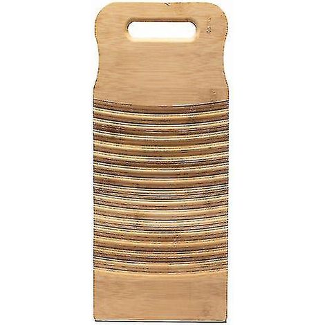 Planche à laver en bois pour laver le linge, planche à laver à la main pour la maison, planche à laver en bambou, 1 pièce - 39 x 18 cm-3918cm (1/5)