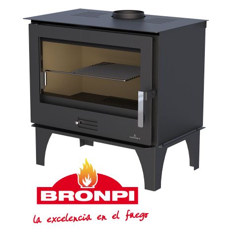 BRICOSOL ESTUFA DE LEÑA BRONPI MODELO SENA PLUS (1/8)