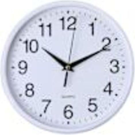 Horloge murale ronde. style simple. horloge à quartz de haute précision fonctionnant sur piles. silencieuse. décoration murale [fw