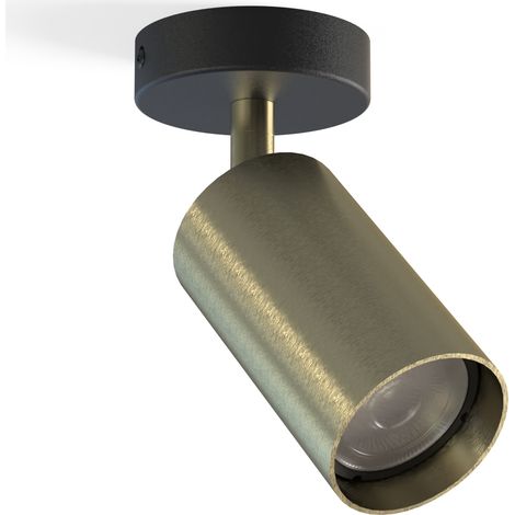 Spot plafond orientable Nowodvorski Eye noir/laiton GU10 (1/2)
