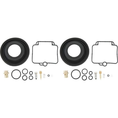 Kit de reparación de carburador de 2 piezas, kit de reconstrucción de carburador para motocicleta Suzuki GS500E 1994-2000