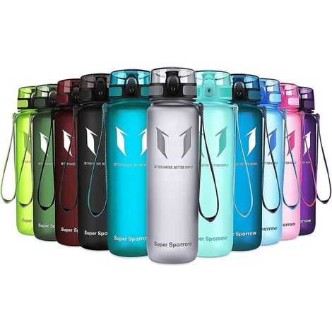 Trinkflasche Tritan BPAfrei Sport Fahrrad Fitness Outdoor 750 ml Grau (1/5)