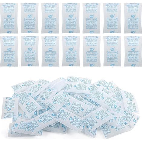 1 g x 250 sachets de gel de silice, déshydratant pour aliments, déshydratant, gel de silice, sachets de gel de silice, boules de silice pour besoins quotidiens, nourriture, vêtements, aliments (1/5)