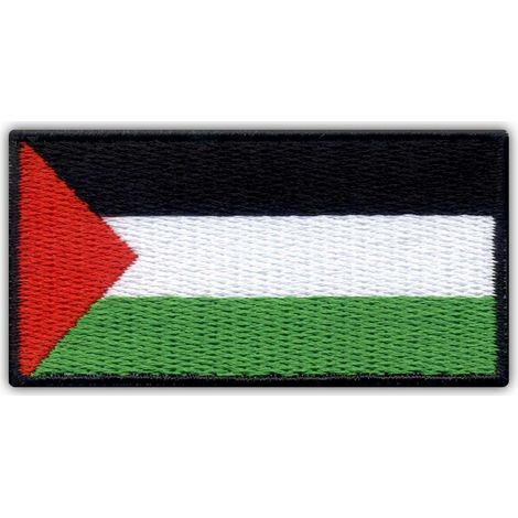 Aufnäher mit der Flagge Palästinas – selbstklebende Rückseite – gestickter Aufnäher/Abzeichen/Emblem