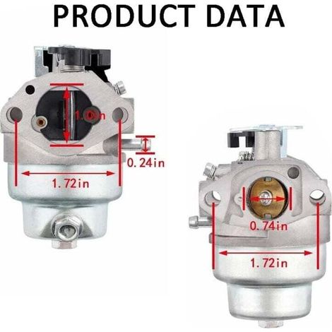 Kit carburateur compatible Honda GCV135 GCV160 avec joint bougie et filtre à air – remplace 16100-Z0L-853 (1/3)