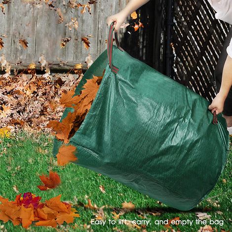 2 X 500L Bolsas para Desechos de Jardín - Saco para Residuos - Bolsa de Jardín Reutilizable - Resistente al Desgarro y Repelente Al agua (1/5)