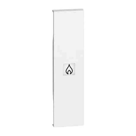 BTIKW01PN Beleuchtete Abdeckung mit Heizsymbol – 1 Modul, Weiß