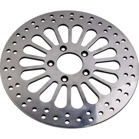 Disco de freno de 11,8 pulgadas, diseño ventilado, compatible con modelos Dyna, material de acero inoxidable, espesor de rotor estándar. (1/5)