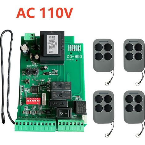 Accessoire pour automatisation et domotique, équipement de commande et de sécurité pour la maison,110V Board with 4 RF (1/5)