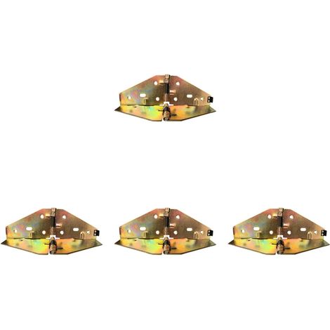 4 charnières de bord pour bureaux d'ordinateur, 20 x 6, 5 x 0, 2 cm (1/5)