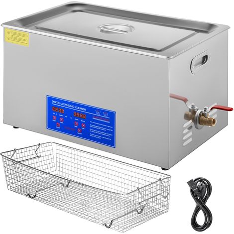 Nettoyeur Ultrasonique 22L Acier Inoxydable avec Chauffage et Minuteur pour Bijoux, Usage Commercial et Domestique (1/5)