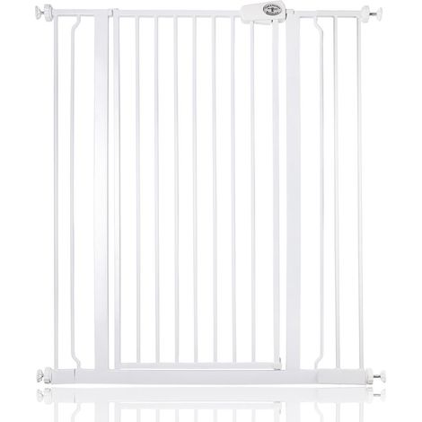 Bettacare Child and Pet Gate, 94.3cm - -101.9cm, White, Extra Tall Gate 104cm in Height, Pressure Fit Stair Gate