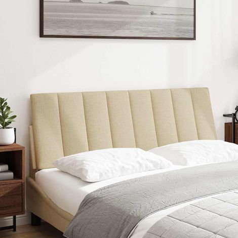 Coussin de tête de lit Hanko crème 140 cm tissu CFW77540 (1/5)