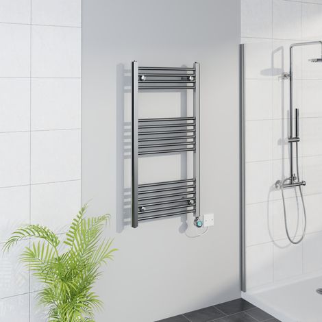 WiFi Thermostatic Straight Towel Rail Timer Chrome 1000x500mm (1/5)