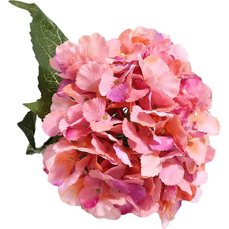 Bouquet D Hortensias Artificiels En Soie Pour Décoration De Mariage Et Maison - Style Européen Réaliste - Lot De 1 (1/2)