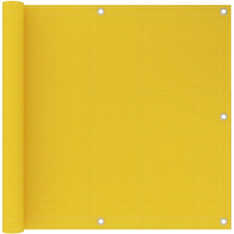 Écran de balcon Jaune 90x500 cm PEHD (1/5)