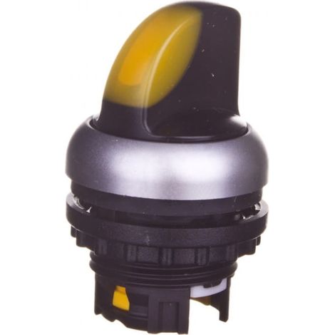 Interruptor de accionamiento de 3 posiciones, amarillo, con iluminación y retorno automático M22-WLK3-Y 216839