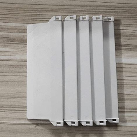 Jeu de plaques de poids pour stores et rideaux verticaux - 125MM (4.92"), blanc, 10pcs (1/4)