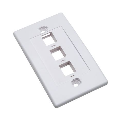 INTELLINET Placca porta frutti 3 posti mod. 503 Bianco (1/5)