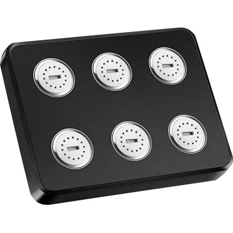 Multifunctional rectangular shower head – Improves water flow, portable for home and hotels (1/5)