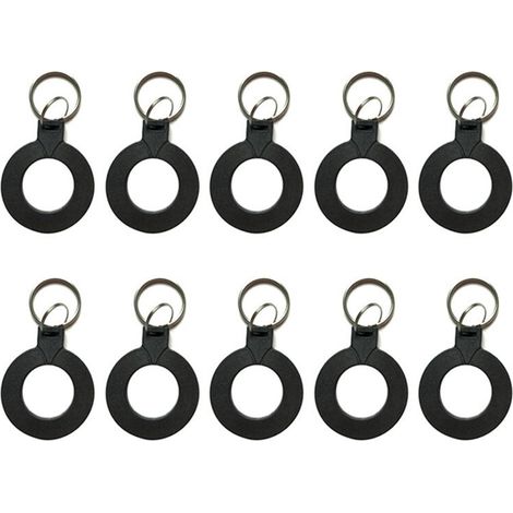 Geeignet für 10 T5577 EM4305 Dual-Copy-wiederbeschreibbare RFID EM4100 125 kHz Näherungssensor-Token-Karten-Schlüsselanhänger, schwarz.