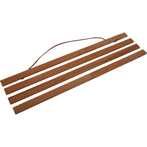 Moderner magnetischer Bilderrahmen aus Sägemehl, DIY-Posterrahmen, Bildrollenaufhänger, Teakholz, 30 cm (1/5)
