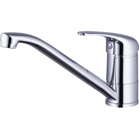 Eurosanit – Mitigeur de cuisine bas mobile – Bec en laiton avec aérateur mousseur M24x100 anti-calcaire – Cartouche céramique 40mm – Certifié NF