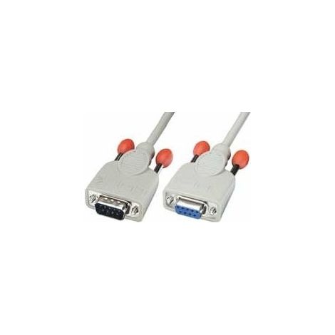 Lindy 0,5m RS232 Cable cavo di segnale Grigio