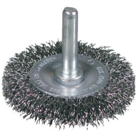 Osborn 0008600531 - Cepillo circular inox ondulado con vástago de 6mm, Ø0.20mm (100x12x22)