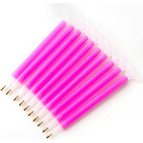 Lot de 10 stylos à double embout pour peinture diamant DIY, outils de broderie diamantée multicolores (1/5)