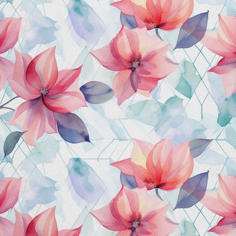 Tela decorativa para exteriores Oxford - Flores - DX2420 (1/5)