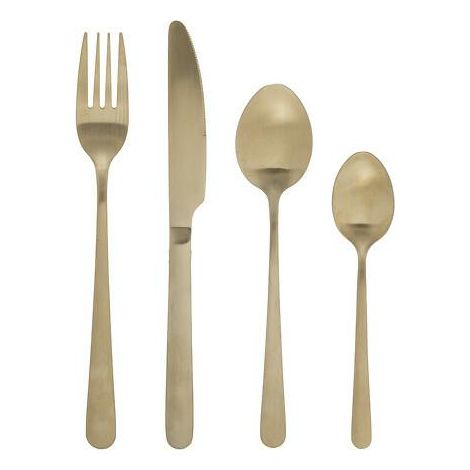 Besteck-Set GREEN HARMONY, 24-teilig, golden (1/5)
