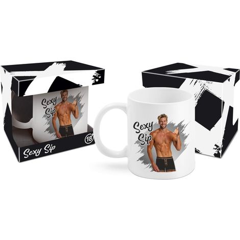 Tazza termica creativa con un uomo che si spoglia 300 ml Sexy Sip Men (1/5)