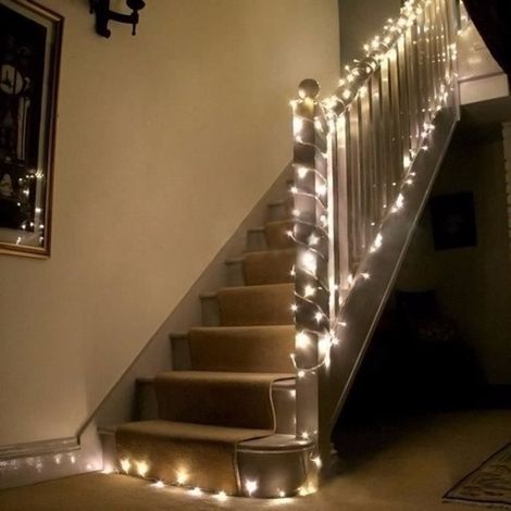 U 100 LED 10m Guirlande lumineuse interieure decoration pour mariage de fête noel blanc chaud (1/4)