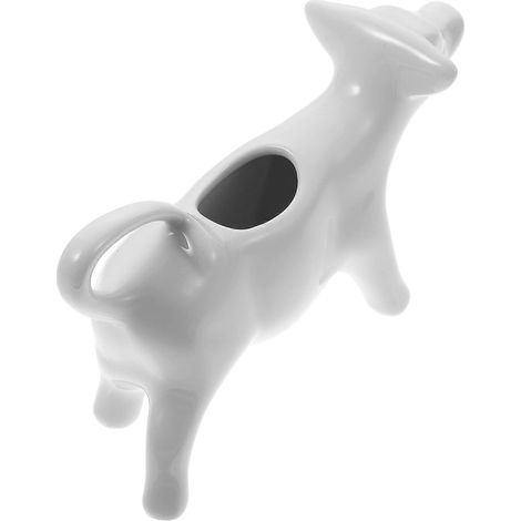 Bouilloire à lait en céramique blanche pour fleurs à tirer, capacité de 40 ml (1/5)