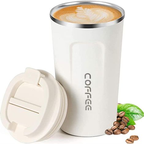 ERBO Kaffeebecher to go Thermobecher Edelsthal Weiß 510ml (1/5)