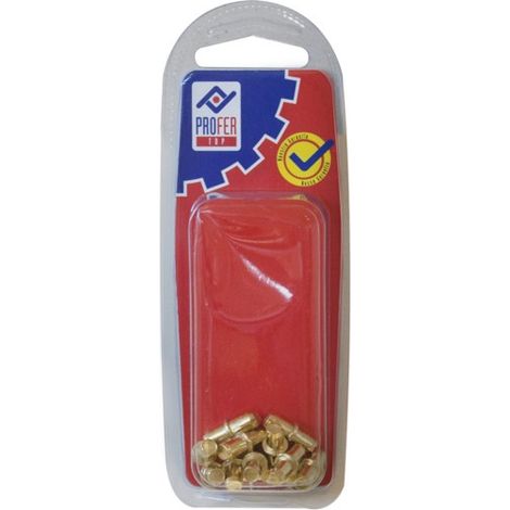 PORTE-ÉTAGÈRE LAITONNÉ B 12 PCS - 5X16 MM