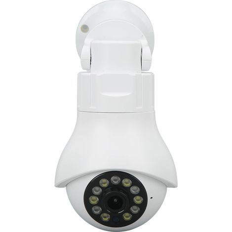 Caméra ampoule E27, douille sans fil WiFi, audio bidirectionnel, suivi mobile, caméra de surveillance intelligente 3MP (1/5)