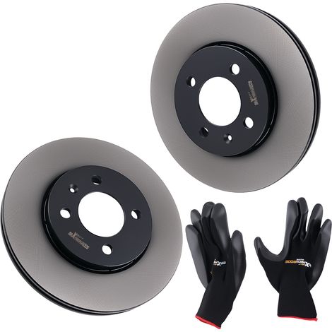 Pair Front Brake Discs Left & Right for Seat Mii Skoda Citigo VW UP 1S0615301 (1/5)