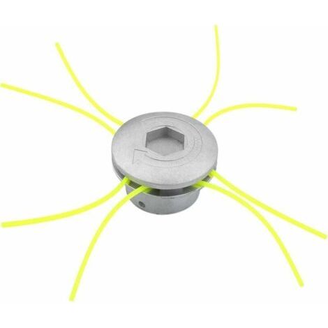 Tête de brosse universelle, tête de brosse en aluminium pour coupe-bordures, accessoire 4 rangs pour tondeuses à gazon - AquaForge (1/5)
