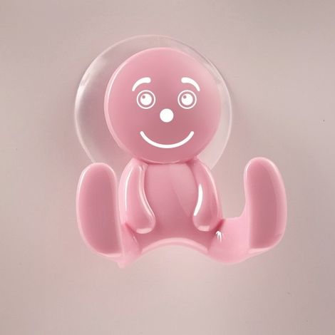 Portemanteau ventouse sourire rose - MOTTEZ - B849VRO