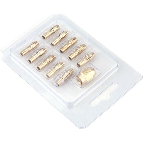 Jeu de Pinces de Mandrin de Perceuse en Cuivre à 4 Mâchoires, Outils de Rotation Précis et Polyvalents pour Mini Meuleuses électriques, plage: 0.5 à 3.2mm, 11 Pièces (1/4)